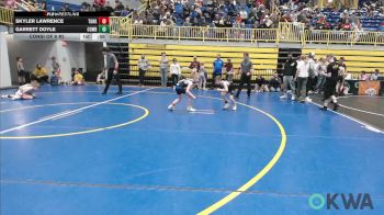 61 lbs Consi Of 8 #2 - Skyler Lawrence, Team Of Hard Knox vs Garrett Doyle, Cowboy Wrestling Club