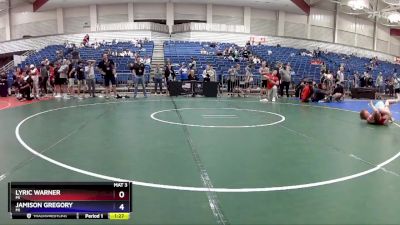 120 lbs Cons. Round 4 - Lyric Warner, MI vs Jamison Gregory, MI