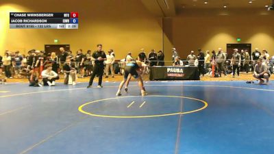 132 lbs Cons. Rd Of 16 - Chase Wirnsberger, M2 Training Center vs Jacob Richardson, Edge Wrestling