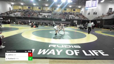 190 lbs Consi Of 16 #2 - Kirby Johns, Hammond School vs Jason Hubbard, Metrolina Christian