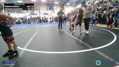 55 lbs Rr Rnd 1 - Harper Atkinson, Wyandotte Youth Wrestling vs Wrynlee Hauenstein, Tiger Trained Wrestling