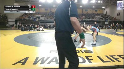 150 lbs Semifinal - Charlie DeSena, Lake Highland Prep vs Colby Houle, Nmh