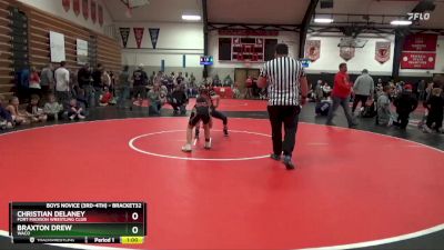 Round 3 - Christian Delaney, Fort Madison Wrestling Club vs Braxton Drew, Waco