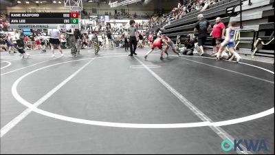 75-83 lbs Quarterfinal - Kane Radford, Redskins Wrestling Club vs Ava Lee, CacheWrestlingClub