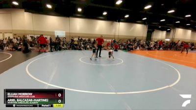 51-51 lbs Round 2 - Elijah Morrow, Grapevine Wrestling Club vs Ariel Balcazar-Martinez, Warhawk Wrestling Academy