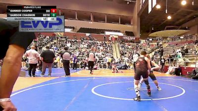 110 lbs Quarterfinal - Gunner Cooper, Battlefield Wrestling Club vs Samson Chagnon, Mountain Home Flyers Youth Wrestling Club