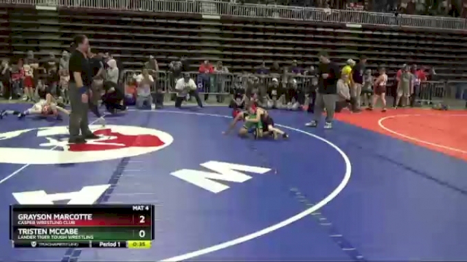 62 lbs Cons. Round 7 - Tristen McCabe, Lander Tiger Tough Wrestling vs ...