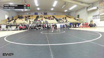 145 lbs Final - Ashely Thompson, Rogers High School Girls vs Emily Beckley, Broken Arrow Girls HS