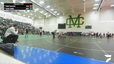 132 lbs Cons. Round 2 - Alex Sims, Santa Rosa Academy vs Ean Calleja, Cypress