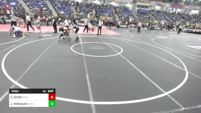 140 lbs Consi Of 8 #1 - Cameron Smith, Sedgwick County vs Jessie Velasquez, Greeley United