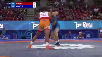 82 kg Final 3-5 - Rohit Dahiya, India vs Ruslan Abdiiev, Ukraine