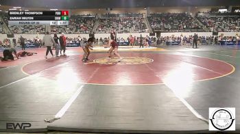 130 lbs Round Of 32 - Brenley Thompson, Perry Girls Wrestling Club vs Zariah Milton, Shawnee Wrestling