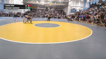 132 lbs Quarterfinal - Anthony Andrews, Sussex Tech H S vs Kaden Farr, Delmar Junior-Senior H S