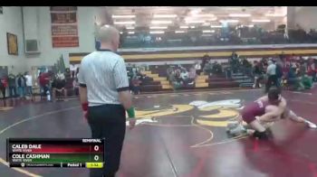 152 lbs Semifinal - Cole Cashman, White River vs Caleb Dale, White River