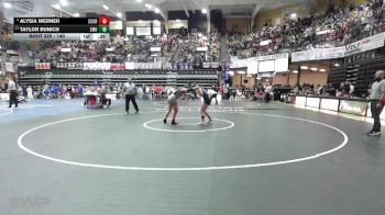 140 lbs Cons. Round 3 - Alysia Werner, Council Grove HS vs Taylor Runich, St. Marys HS