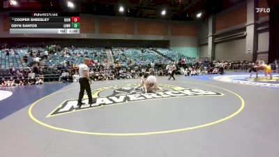 150 lbs 1st Place Match - Odyn Santos, Lowry vs Cooper Sheesley, Del Oro