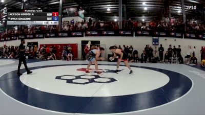 97 kg Champ. Round 1 - Jackson Kinsella, Nebraska Golden Eagles Wrestling Club vs Evan Grazzini, Knights RTC