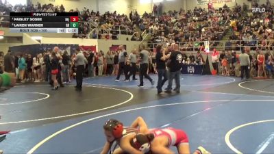 100 lbs Quarterfinal - Paisley Sosbe, Eastwood Eagles (EWO3) vs Laiken Warner, Claymont