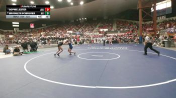 130 lbs Cons. Round 1 - Brooklyn Schneider, Nickerson HS vs Sophie Jester, Augusta HS