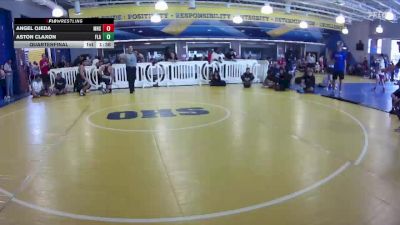 144 lbs Quarterfinal - Aston Claxon, Flanagan vs Angel Ojeda, Manatee High Shcool