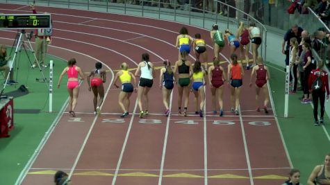 Women's 3k, Heat 1 - Nicole Tully steps off track with 500m to go?