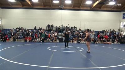 180 lbs Champ. Round 1 - Kathryn Hingano, Southern Oregon University vs Alondra Revuelta, Modesto Junior College