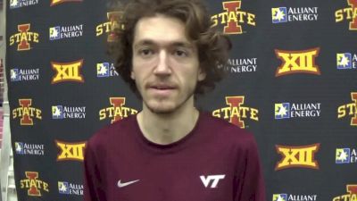 Thomas Curtin on pacing himself to 13:37 for the win at Iowa State