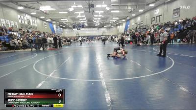 108 lbs Quarterfinal - Judd Morby, Sanderson Wrestling Academy vs McKay Hallman, Davis Wrestling Club