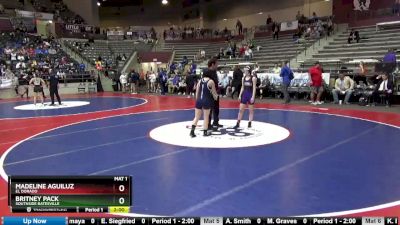 5A 100 lbs 3rd Place Match - Madeline Aguiluz, El Dorado vs Britney Pack, Southside Batesville