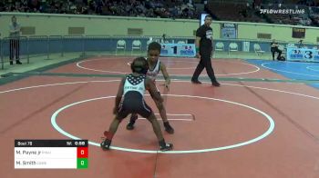 49 lbs Quarterfinal - Manuel Payne Jr, Tulsa McClain Pin-King All Stars vs Marquez Smith, Coweta Tiger Wrestling