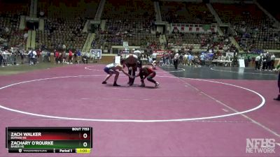 7A 165 lbs Cons. Round 2 - Zachary O`rourke, Baker HS vs Zach Walker, Dothan HS