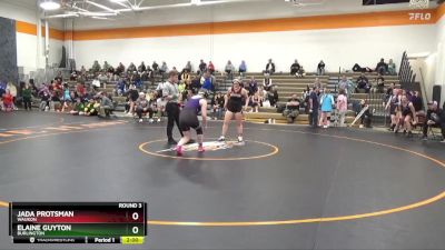 160-165 lbs Round 3 - Jada Protsman, Waukon vs Elaine Guyton, Burlington