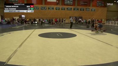 157 lbs Cons. Round 5 - Degan Morlan, Moorpark College vs Saul Ramirez, Lemoore College