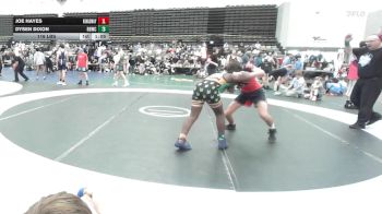 116 lbs Rr Rnd 5 - Joe Hayes, Kingsway - MSC vs Dysen Dixon, Rabbit Wrestling Club - MSC