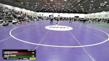 235 lbs Quarterfinal - Chloe Hodge, Harrah vs Jayden Moehle, Grain Valley