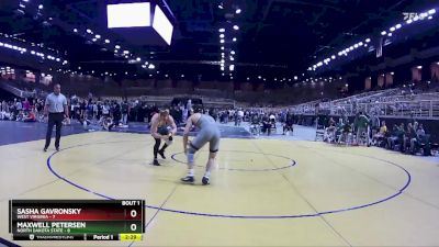 157 lbs Round 1 (4 Team) - Sasha Gavronsky, West Virginia vs Maxwell Petersen, North Dakota State