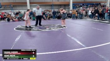 117 lbs Champ. Round 2 - Rosie Grove, Fruitland Middle School vs Shania Harder, Glenns Ferry Middle School