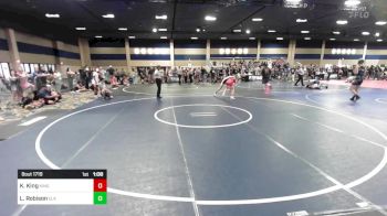 113 lbs Round Of 16 - Krew King, King Wrestling vs Logan Robison, Elk Grove Wr Ac