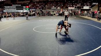 D 2 113 lbs Quarterfinal - Ryan Bordelon, Archbishop Hannan vs Blaise Watson, Teurlings Catholic