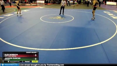 Champ. Round 1 - Alex Borboya, West Point-Beemer vs Jamison Duncan, Mitchell