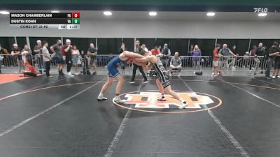 190 lbs Consi Of 32 #2 - Mason Chamberlain, PA vs Dustin Kohn, VA