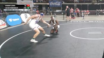 D 3 175 lbs 1st Place Match - Jacob Thibodaux, St. Mary`s vs Robert Lewis, De La Salle