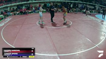 120 lbs Semis & Wb (16 Team) - Madden Sandoval, Oregon 1 vs Connor Simons, Utah Gold