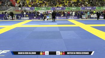 Matteus Da Fonseca Cevidanes vs Kauan Da Silva Gallinaro 2025 Brasileiro Jiu-Jitsu IBJJF