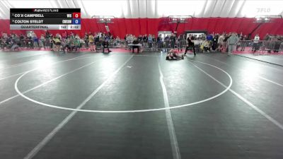 132 lbs Quarterfinal - Co`ji Campbell, Wisconsin vs Colton Steldt, Combat W.C. School Of Wrestling