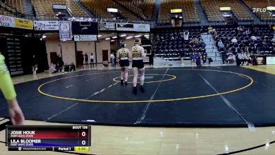 160 lbs Cons. Round 3 - Lila Bloomer, Fort Hays State vs Josie Houk, Fort Hays State