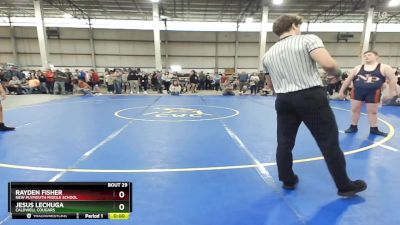 220 lbs Quarterfinal - Jesus Lechuga, Caldwell Cougars vs Rayden Fisher, New Plymouth Middle School