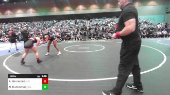 130 lbs Quarterfinal - Aliyhanna Hernandez, Chico vs Nadera Muhammad, Fernley