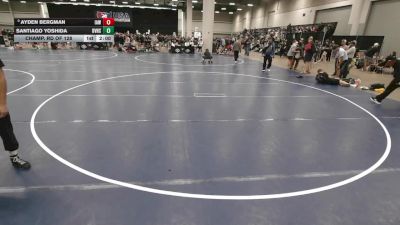 126 lbs Champ. Rd Of 128 - Ayden Bergman, Immortal Athletics WC vs Santiago Yoshida, Del Valle High School Wrestling