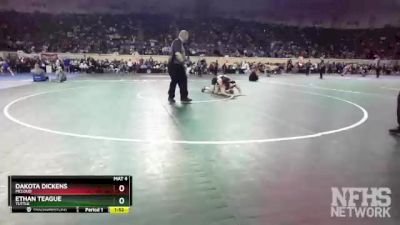 4A-157 lbs Quarterfinal - Ethan Teague, Tuttle vs Dakota Dickens, McLoud